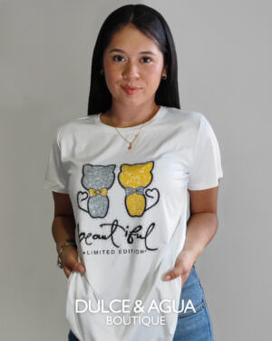 Camisa estampada gaticos