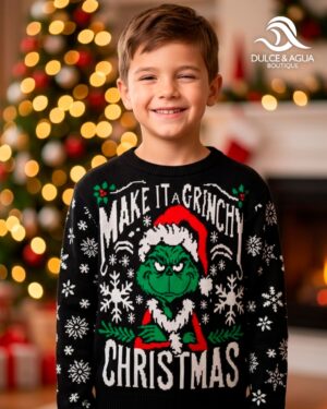 Saco Navideño Grinch — Niños